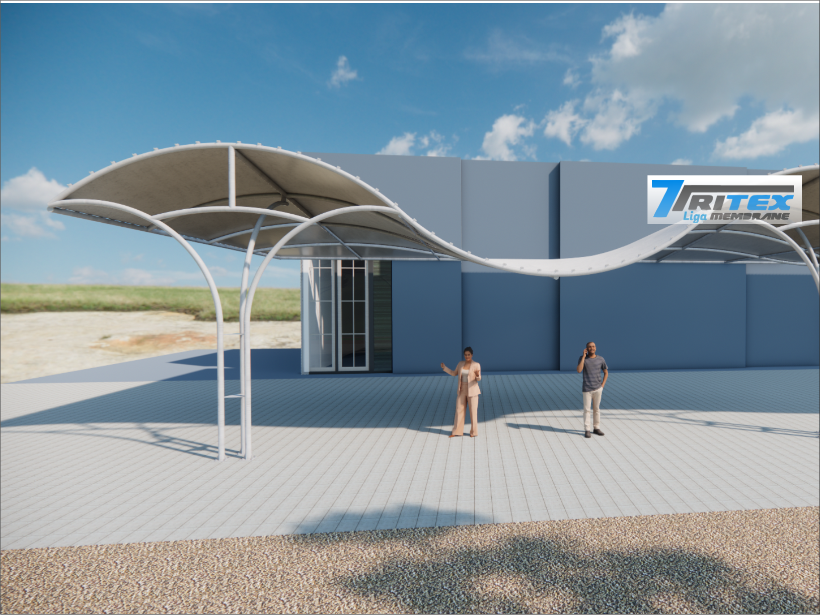 Tenda membrane makassar